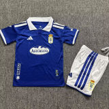 2026/27 Real Oviedo Home Blue Kids Soccer Jersey