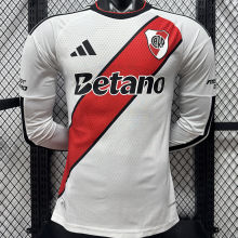 2026/27 River Plate Home White Long Sleeve Player Version Soccer Jersey