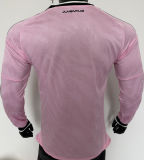 2026/27 JUV Away Pink Player Version Long Sleeve Soccer Jersey