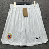 2026/27 Norway White Fans Shorts Pants
