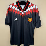 2026/27 M Utd Retro Style Black Fans Soccer Jersey