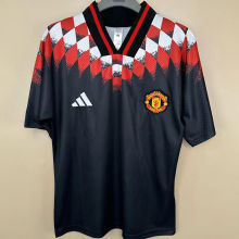 2026/27 M Utd Retro Style Black Fans Soccer Jersey