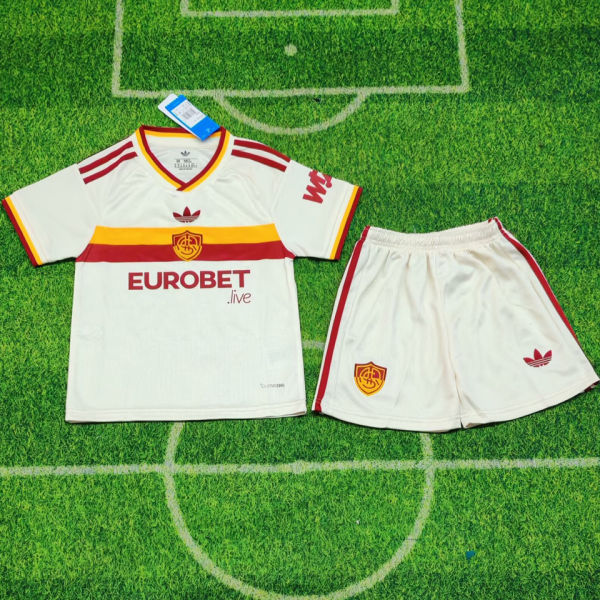 2026/27 Roma Away White Kids Soccer Jersey