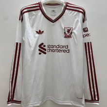 2026/27 LFC Away White Fans Long Sleeve Soccer Jersey