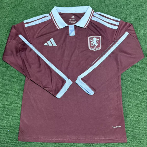 2026/27 Aston Villa Home Fans Long Sleeve Soccer Jersey
