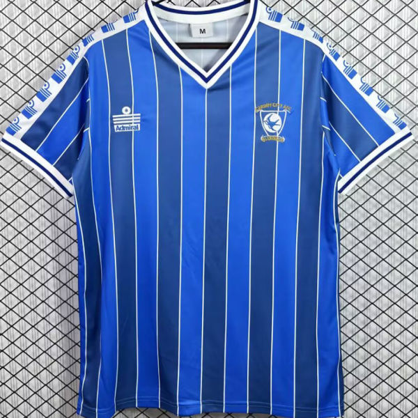 1985/1987 Cardiff City Home Blue Retro Soccer Jersey
