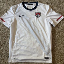 2010 U.S Home White Retro Soccer Jersey