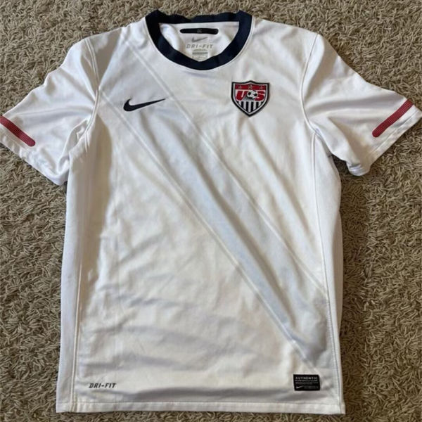 2010 U.S Home White Retro Soccer Jersey