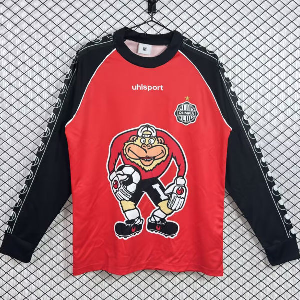 2002 Club Olimpia GK Red Retro Soccer Jersey