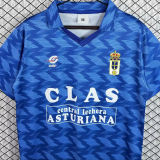 1989/1990 Real Oviedo Home Blue Retro Soccer Jersey