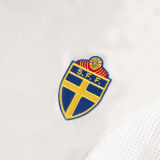 2002 Sweden Away White Retro Soccer Jersey