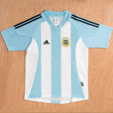2002 Argentina Home Retro Soccer Jersey
