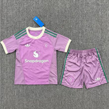 2026/27 M Utd Purple;GK Kids Soccer Jersey