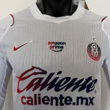 2026/27 Chivas Away Player Version Long Sleeve Soccer Jersey