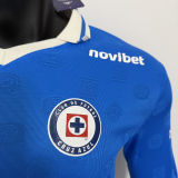 2026/27 Cruz Azul Home Player Version Long Sleeve Soccer Jersey