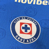 2026/27 Cruz Azul Home Player Version Long Sleeve Soccer Jersey