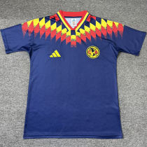 2026/27 Club America Retro Style Black Fans Soccer Jersey 宝蓝色