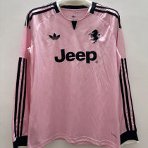2026/27 JUV Away Pink Fans Long Sleeve Soccer Jersey