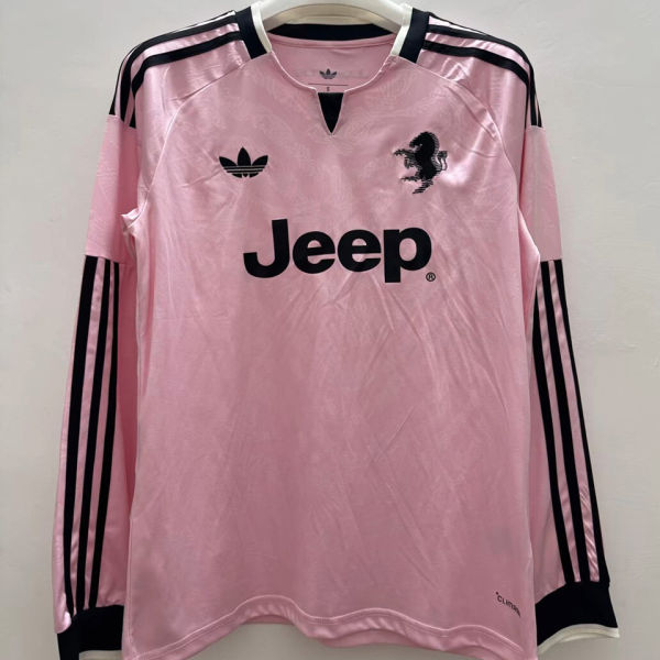 2026/27 JUV Away Pink Fans Long Sleeve Soccer Jersey