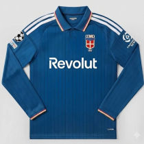 2026/27 Como Home Blue Fans Long Sleeve Soccer Jersey