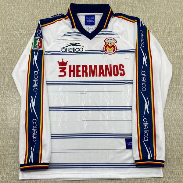 1999/2000  Monarcas Morelia Away Long Sleeve Retro Soccer Jersey