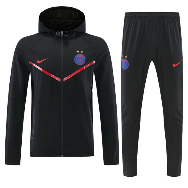 2026/27 PSG Black Windbreaker Jacket （A Set）