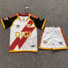 2026/27 Rayo Vallecano Home White Kids Soccer Jersey