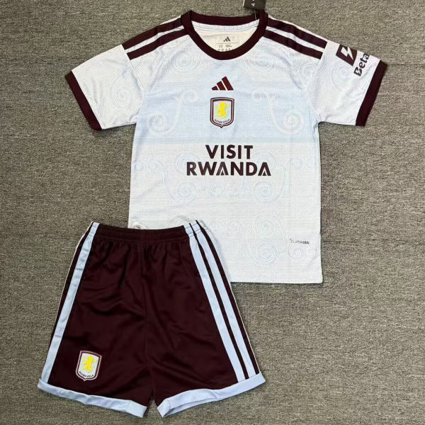 2026/27 Aston Villa Third Kids Soccer Jersey 带胸前广告