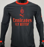 2026/27 AC Milan Third Black Player Version Long Sleeve Soccer Jersey