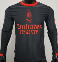 2026/27 AC Milan Third Black Player Version Long Sleeve Soccer Jersey