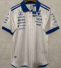 2026/27 Mercedes AMG Petronas F1 White Player Version POLO Team T-Shirt 有领  球员版