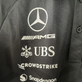 2026/27 Mercedes AMG Petronas F1 Black POLO Team T-Shirt 有领