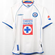 2002/2003 Cruz Azul Away White Retro Soccer Jersey