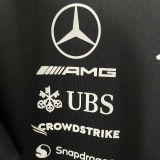 2026/27 Mercedes AMG Petronas F1 Black Team T-Shirt  V领
