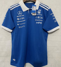 2026/27 Mercedes AMG Petronas F1 Blue Fans POLO Team T-Shirt   有领 球迷版