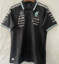 2026/27 Mercedes AMG Petronas F1 Black POLO Team T-Shirt 有领