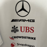 2026/27 Mercedes AMG Petronas F1 White Team T-Shirt  V领
