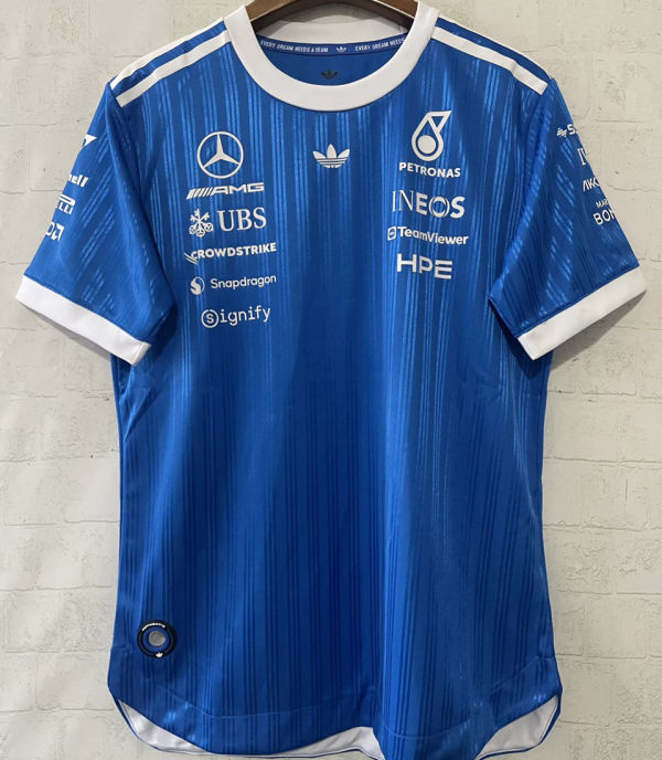 2026/27 Mercedes AMG Petronas F1 Blue Player Version Team T-Shirt  圆领 球员版