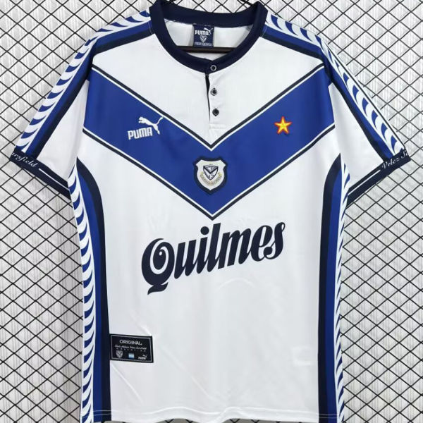1997/1998 Vélez Sarsfield Home White Retro Fans Soccer Jersey