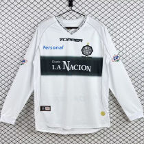 2002 Club Olimpia Home White Retro Long Sleeve Soccer Jersey