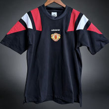 2026/27 M Utd Black Cotton Retro Style T-shirt 棉T