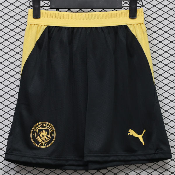2026/27 Man City Away Black Player Version Shorts Pants 球员版