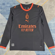 2026/27 AC Milan Third Black Fans Long Sleeve Soccer Jersey