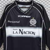 2002 Club Olimpia Away Black Retro Long Sleeve Soccer Jersey