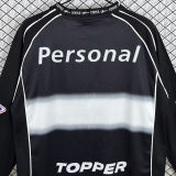 2002 Club Olimpia Away Black Retro Long Sleeve Soccer Jersey