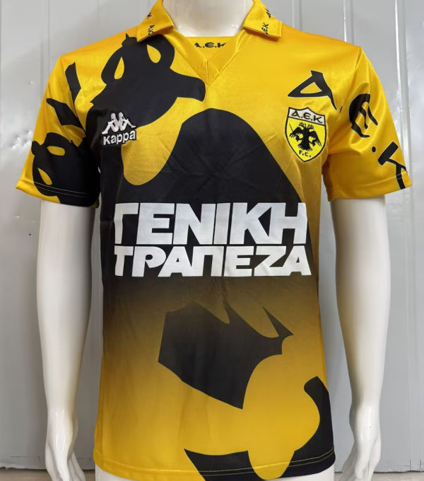 1996/1997 AEK Home Retro Soccer Jersey