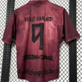 BRAUT HAALAND #9 Norway x NK 90 Mode Retro Style Fans Soccer Jersey