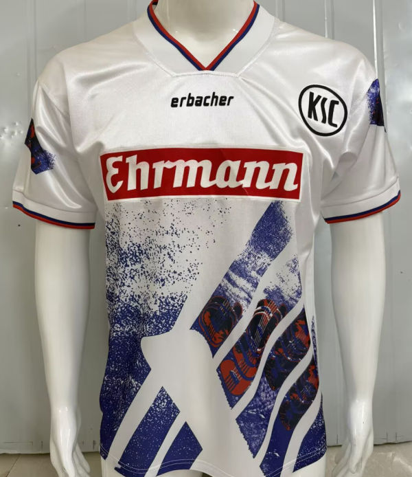 1994/1995 Karlsruher SC Home White Retro Jersey 卡尔斯鲁厄
