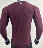 2026/27 Aston Villa Home Player Version Long Sleeve Soccer Jersey 带胸前广告