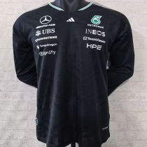 2026/27 Mercedes AMG Petronas F1 Black Long Sleeve Team T-Shirt